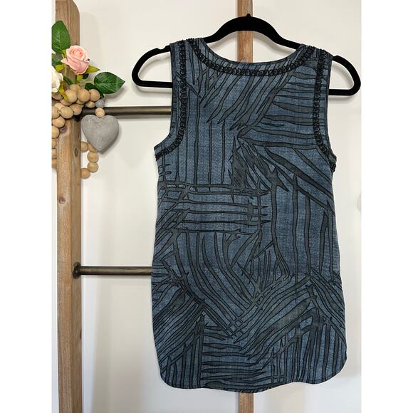 Cabi 3334 Sleeveless Beaded Tank in Blue Size XSmall - Picture 5 of 7